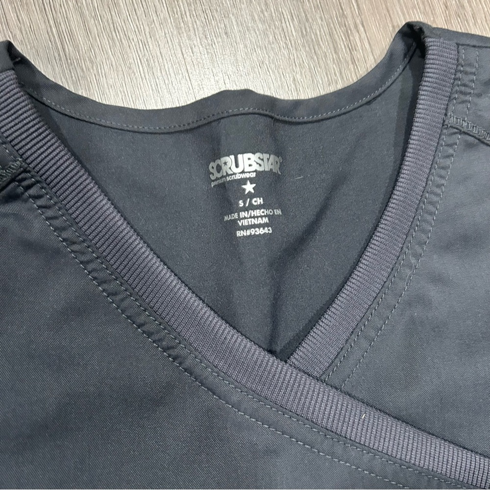 Scrubstar Charcoal Grey Scrub Set O25 - Picture 4 of 8